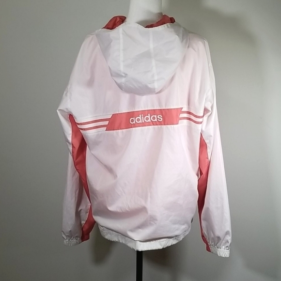 Adidas Women's Hooded Light Weight Jacket Size L - Picture 3 of 8